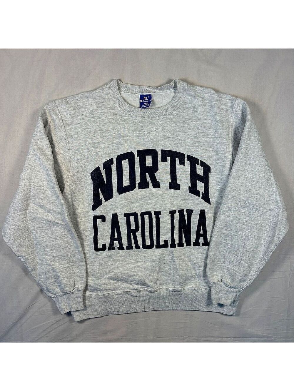 VTG 90s North Carolina Collegiate Champion Sweatshirt Made in USA Size Large